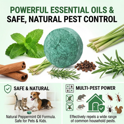 Natural Peppermint Rodent Repellent Tablets – 10 Pack