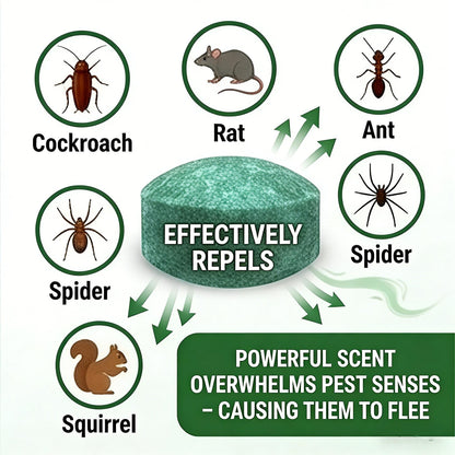 Natural Peppermint Rodent Repellent Tablets – 10 Pack